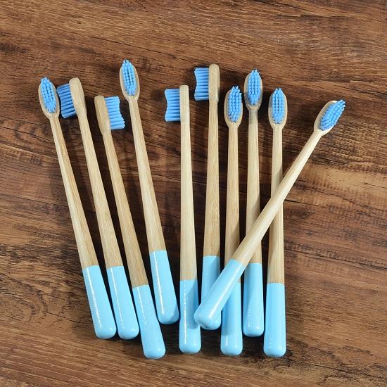 

Adults 10Pack Mix Toothbrushes Bamboo Toothbrush Eco Friendly Tooth Brush Nylon Bristle Adults Oral Care Elliptical Toothbrush