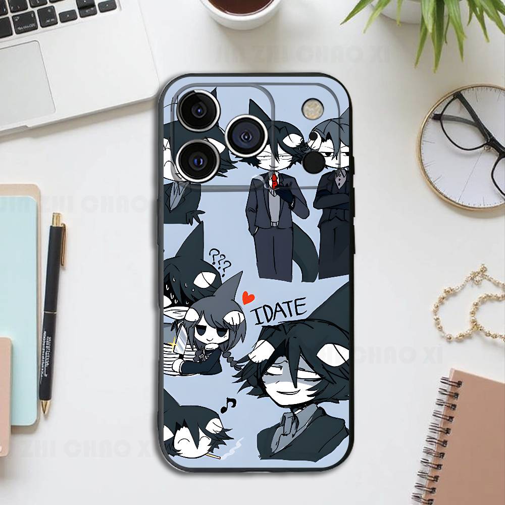 

O-Okegom I-Idate Silicone Phone Case For IPhone 17 16 15 14 13 12 11 X XS Plus Pro Max Shockproof Soft Cover iPhone12