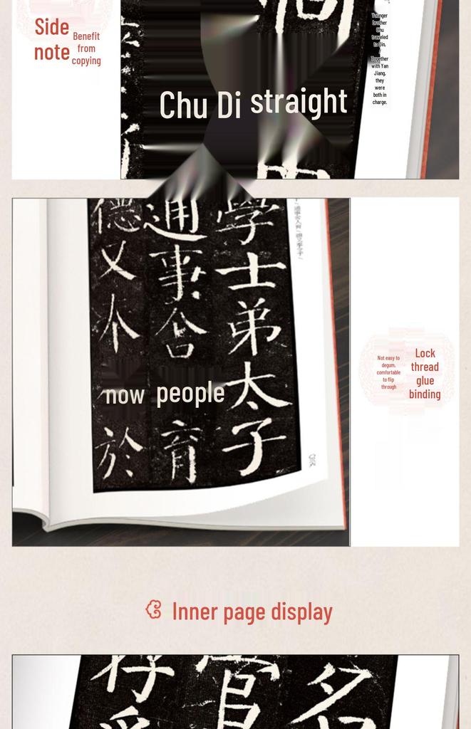 Yan Zhenqing's Stele Collection: Pagoda of Many Treasures, Diligent Rites, and Three Drafts of Running Script - 3 Volumes