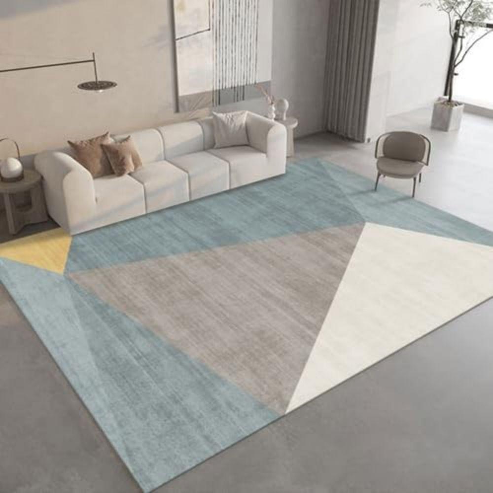 Geometric Style Carpet - Durable And Easy To Clean For Living Room Floor Mat - Bedroom And Study Home Decorative Pad
