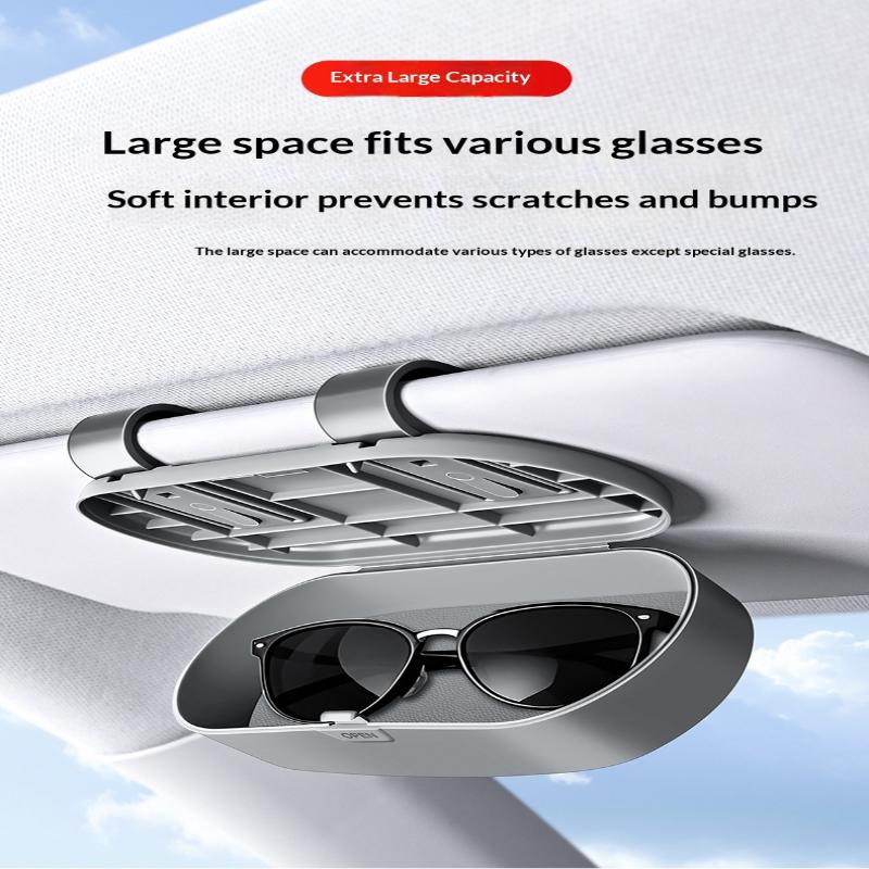 Cutie Ochelari Auto Suport Portabil Ochelari de Soare Auto Suport Ochelari de Condus Carcasă Ochelari Cutie Depozitare Multifuncțională Parasolar