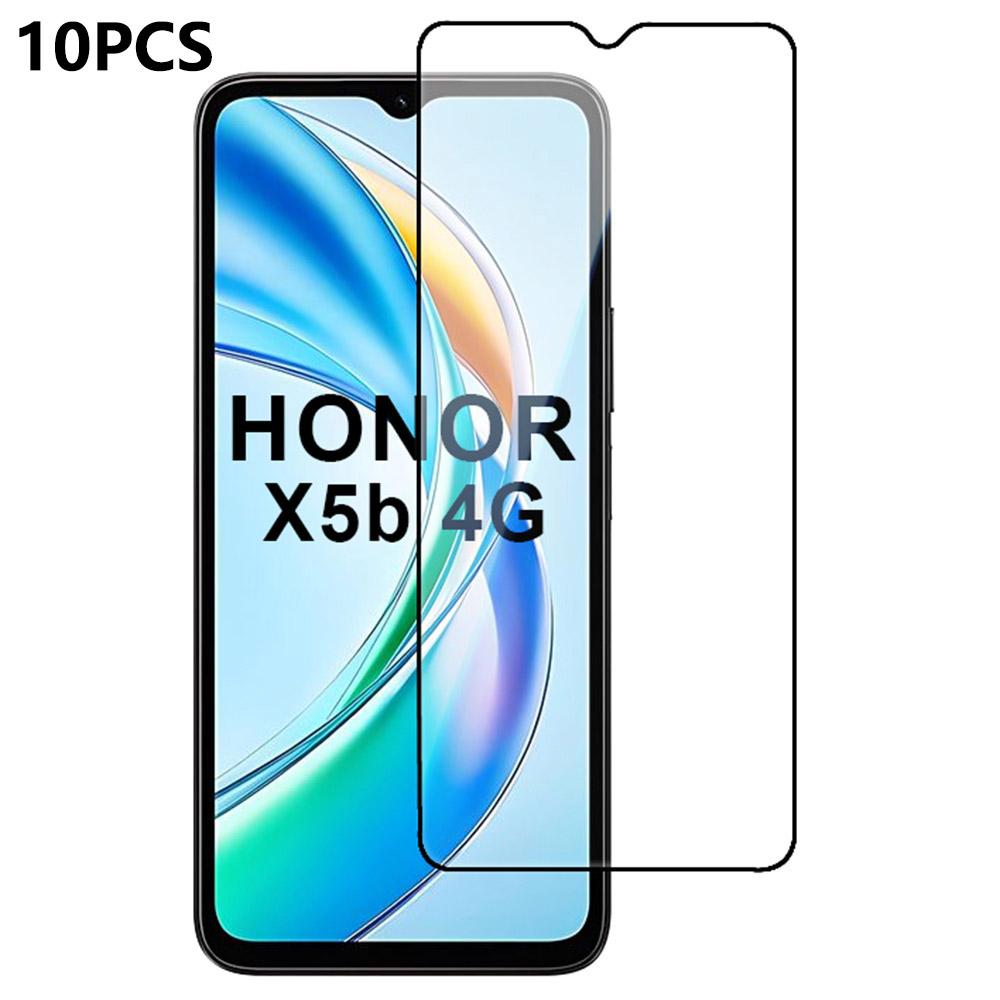 

10Pcs For Honor X5b Screen Protector Silk Printing Edge Full Glue Complete Covering Type A