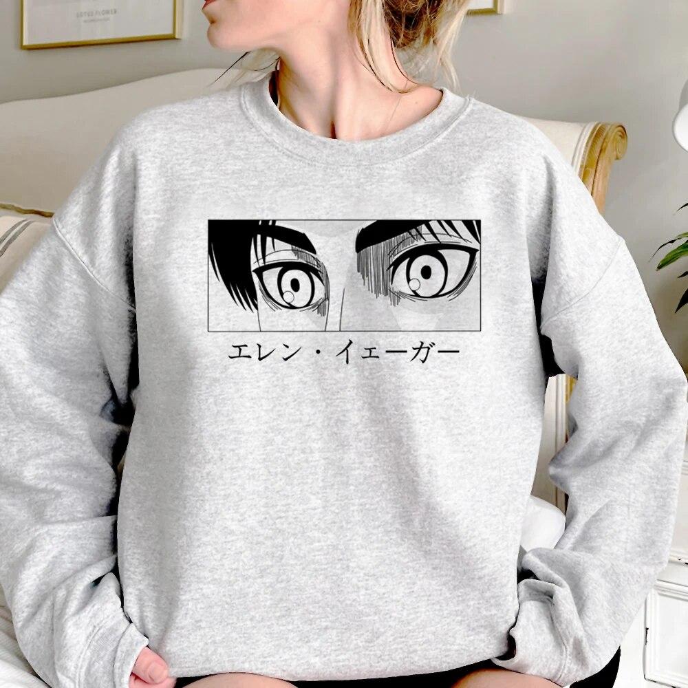 Атака Титанов Эрен толстовки женские корейский стиль аниме уличная винтажные толстовки — фото 12