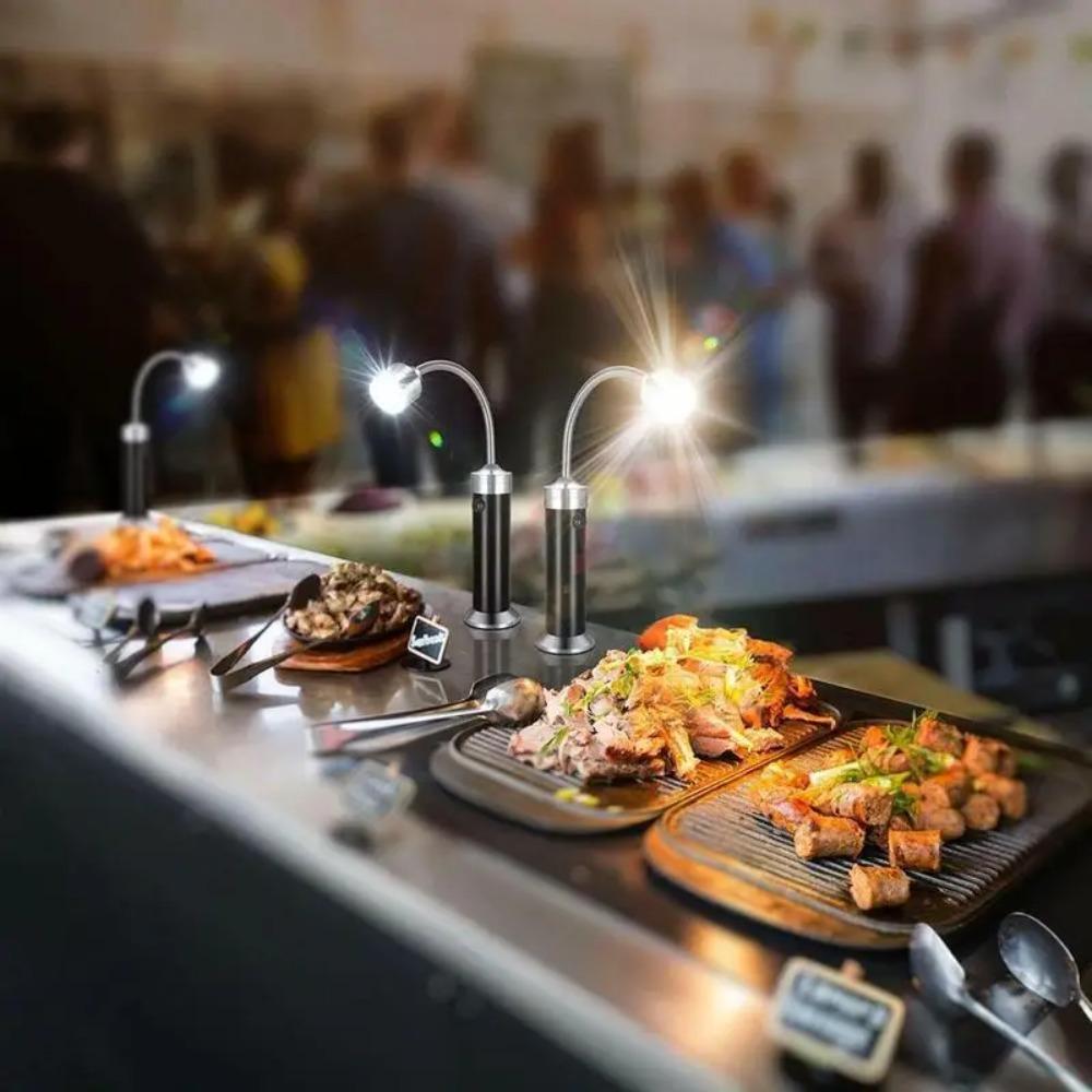 Adjustable Led Grill Light 360 Degree Lantern Barbeque Tools Gooseneck Lamps Camping