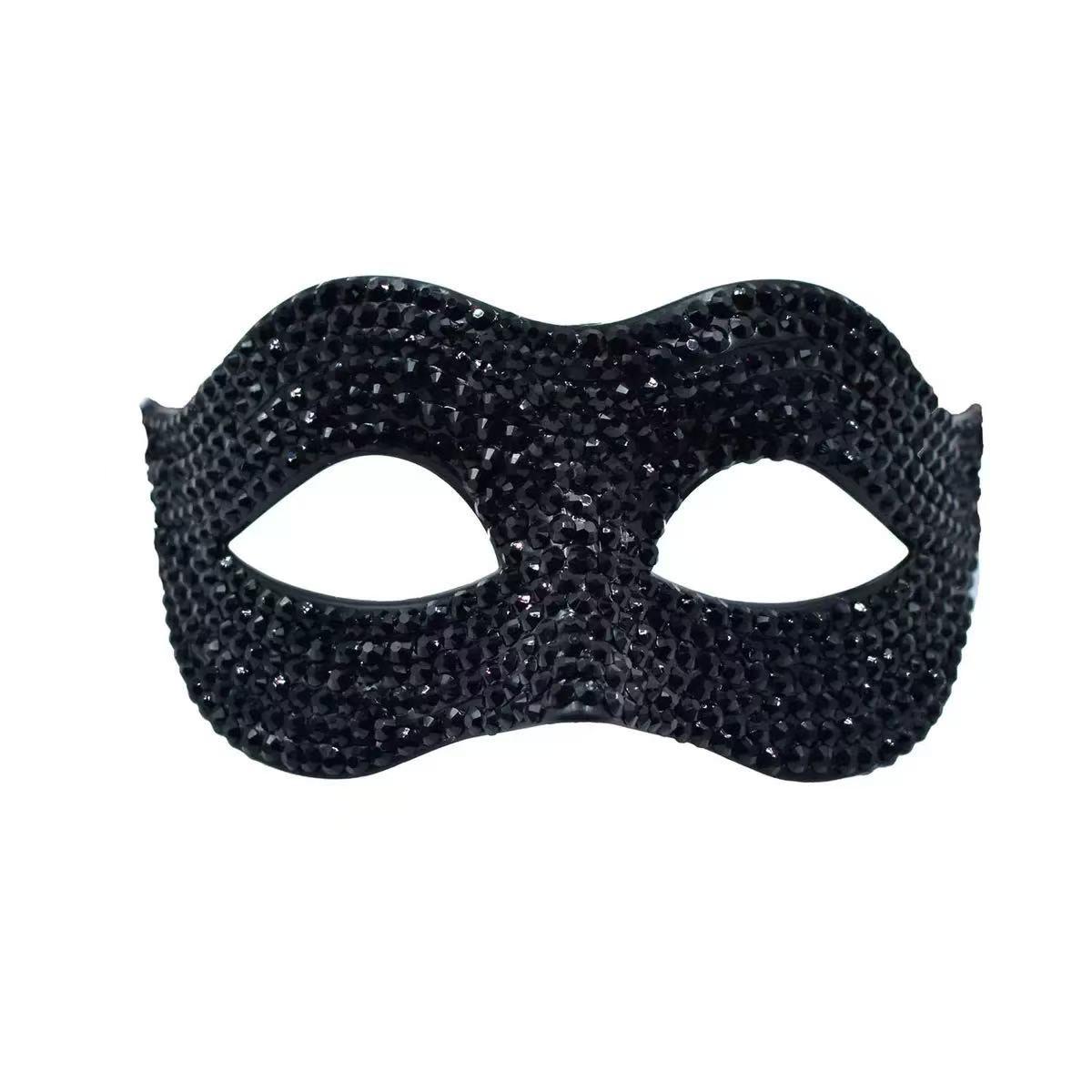 

Halloween Rhinestone Eye Mask Cosplay Dance Face Accessories Nightclub Jewelry Crystal Sexy Veil Mask Chain Party for Women Gift