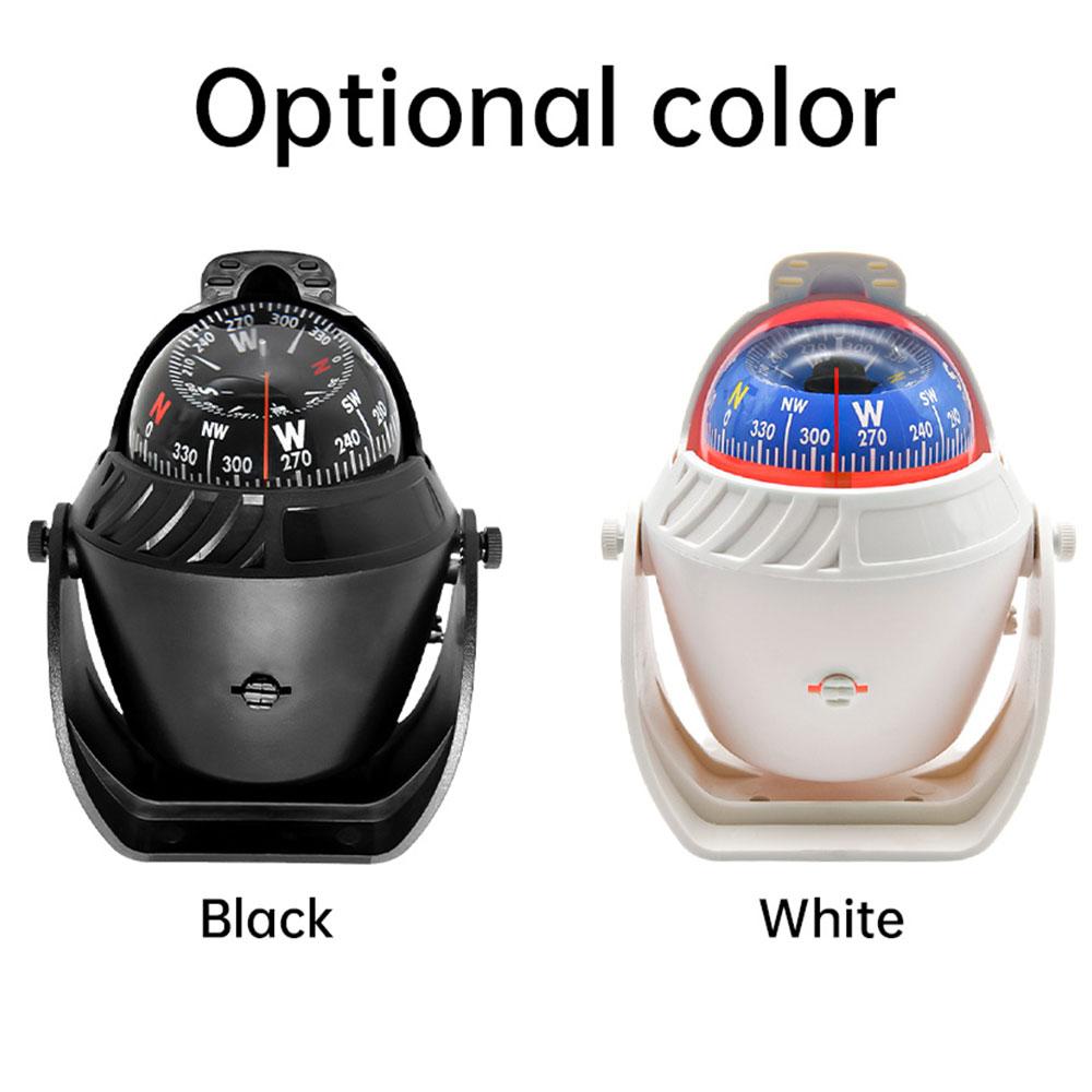 AD Waterproof Compass With Electronic LED Light Nautical Sea Pivoting Marine Boat Compass For Marine Navigation Positioning