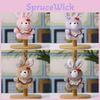 Plush Bunny Keychain Toy With Pp Cotton Filling For Kids And Adults