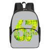 Colorful Number 67 Print Round Front Pocket Backpacks for Boy and Girls Best Gifts 2D Flat Cartoon School Bag for Children