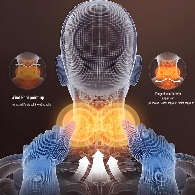 Misida Rechargeable Kneading Neck Massager Pillow MS-N2