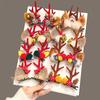 Creative Christmas Hair Clips for Girls Deer Ear Party Headbands Xmas Hats Shape Hair Clips Hairpin Antlers Festive Headdresses