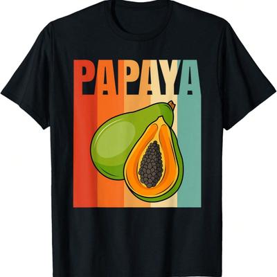 T-shirt Rétro Papaye N'a Rien Fait de Mal Amoureux de Fruits Papaye Vintage