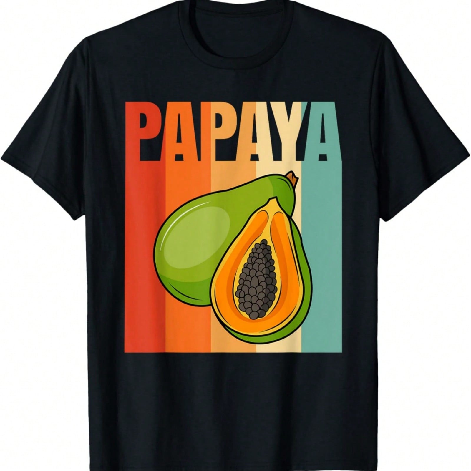 Retro Papaya Did Nothing Wrong Vintage Papaya Fruit Lover T-Shirt S разноцветный