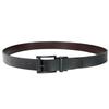 [White Fang] Leather Belt with Pin Buckle, Alloy, Reversible, Rotating, Multifunctional, Stylish, Cool, Men's BTA395 (Black)