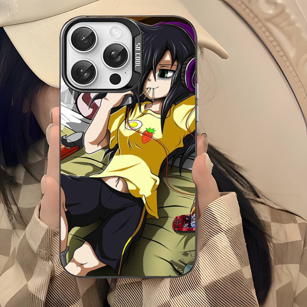 Чехол для телефона Watamote K-Kuroki T-Tomoko для IPhone 17 16 15 14 13 12 11 Pro Max Цвет Черный Матовый Чехол iPhone 13