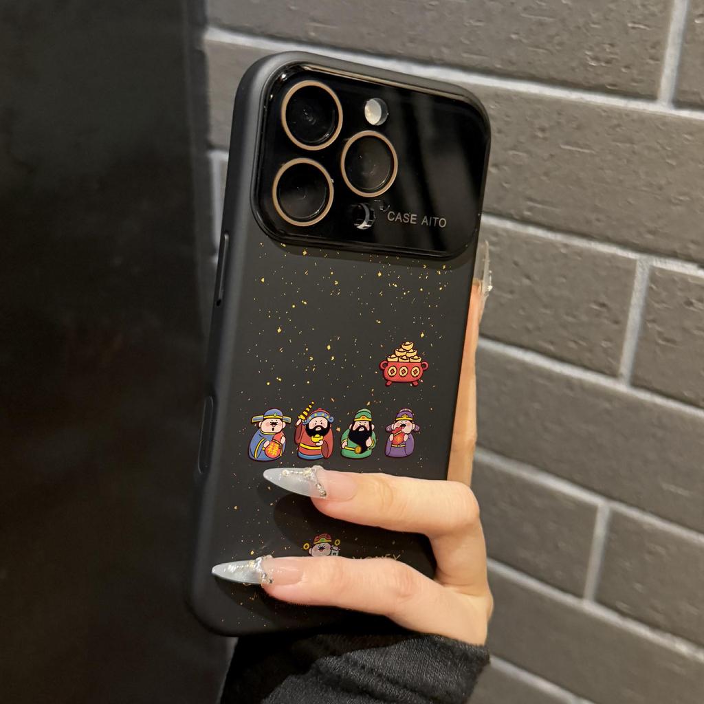 Lucky God Wealth iPhone 17 Pro Max/16 Pro/14 Pro Drop-Proof Case - Innovative Design for New Models