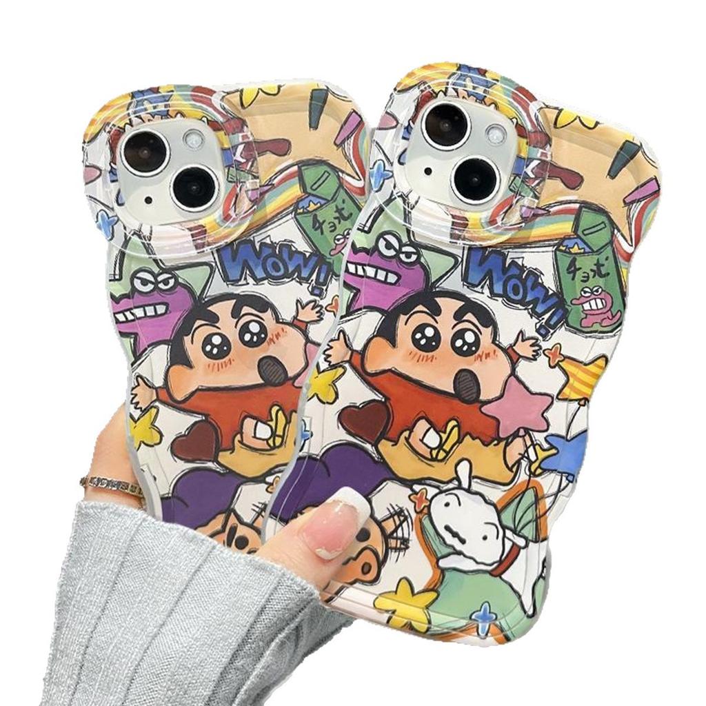 Wave Stand 2-in-1 Phone Case Magnetic Phone Case for Apple Phone Case Crayon Shin-chan Phone Case