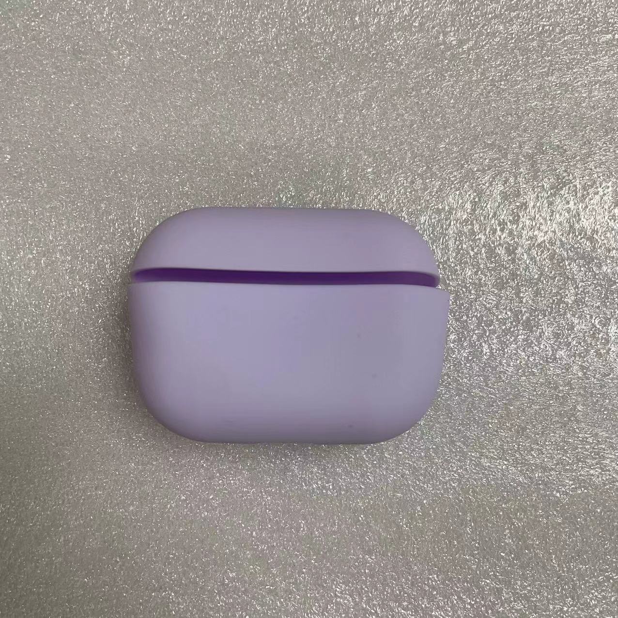 

Противоударный мягкий силиконовый защитный чехол для Appe Airpods Pro 2, защитный чехол для наушников Airpods Pro 2 (2022) фиолетовый