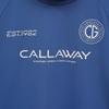 Callaway Short Sleeve Mock Neck Shirt UV for C25134202 Size S Women's (Stretchable, Protection) Golf, 1110_Blue,