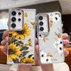 Sonnenblumen-Blumenmuster Hülle Für Samsung S26 S25 Ultra S24 FE S23 Plus S22 S21 A15 A16 A17 A35 A36 A37 A54 A55 A56 A57 5G Beschichtete Linse Weiche Hülle