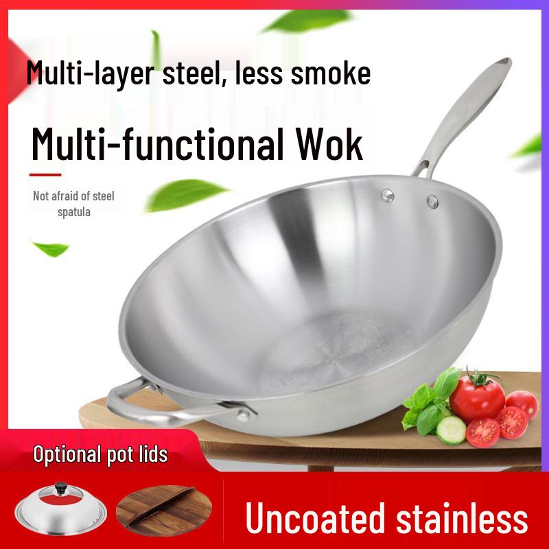 Dairuien 430 Stainless Steel Wok
