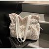Spring New Single Shoulder Floral Fashion Girls Cloth Bag Cute Small Cloth Bag Trendy Mobile Phone Bag Women's Bag
