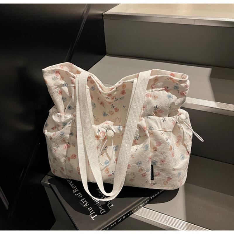 Spring New Single Shoulder Floral Fashion Girls Cloth Bag Cute Small Cloth Bag Trendy Mobile Phone Bag Women's Bag