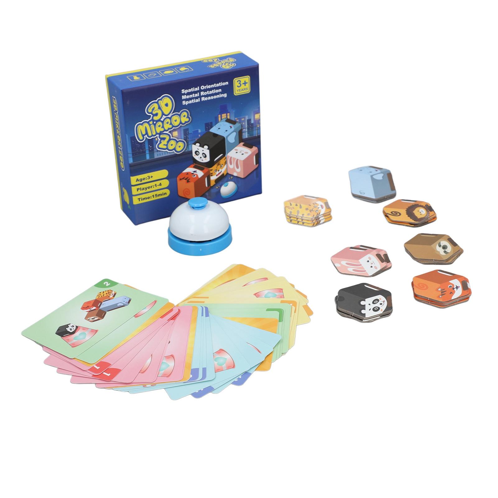 

3D Mirror Zoo Puzzle Educational Toy Logical Space Training Kids Brain Developing Interactive