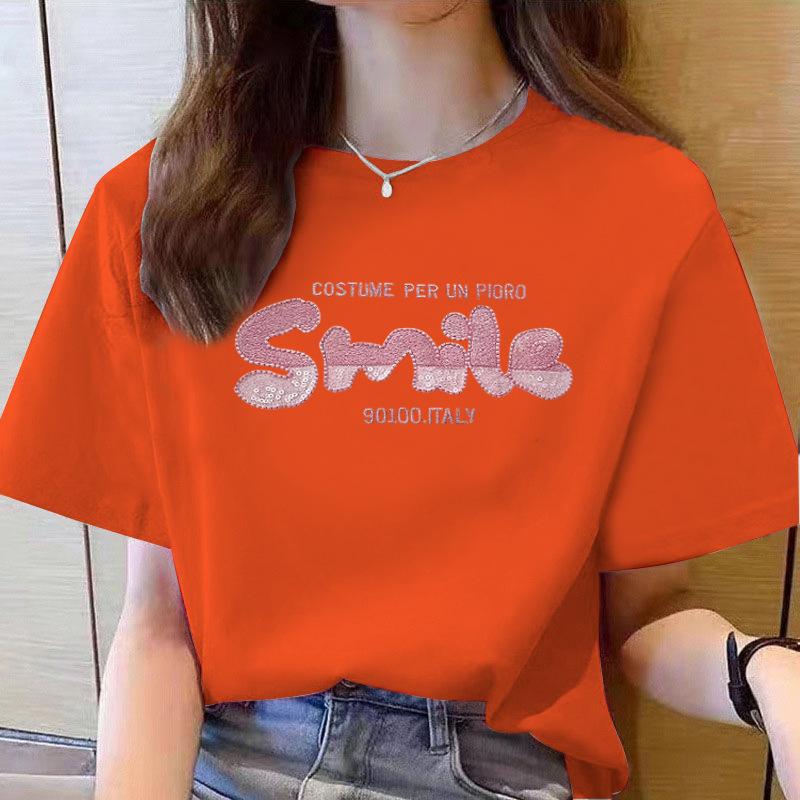 VEZFAA Damenmode Casual Sommer Frühling Kurzarm O-Ausschnitt Blusen & Hemden