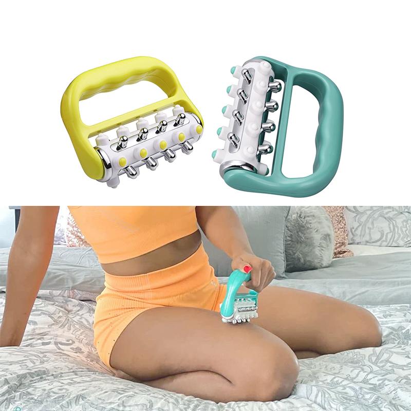 1 Pièce Masseur à Rouleaux Portable en Plastique Électroplaqué, Portatif pour Usage Domestique, Apaisant les Muscles, Équipement de Massage des Jambes et du Dos