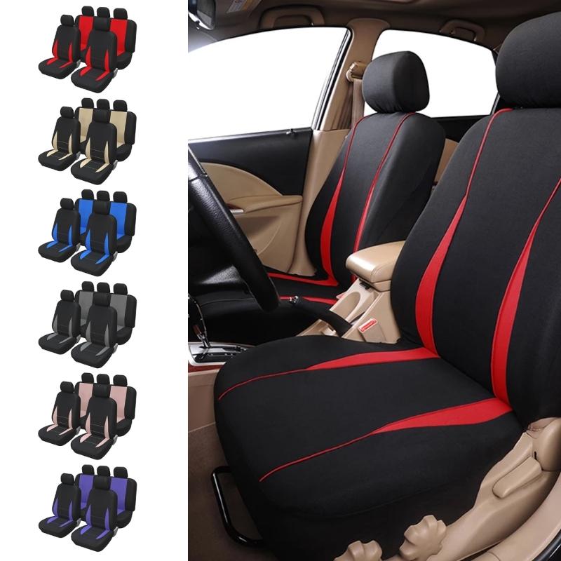Car Seat Cover Full Set Universal Interior Accessories For 5 Seats Car