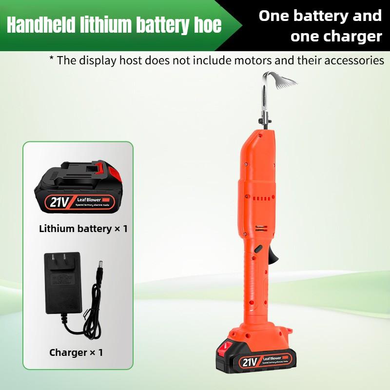 Enxada Elétrica Portátil Multifuncional Pequena Doméstica Máquina Soltadora de Solo Jardim Sem Fio Capinadeira Rotativa