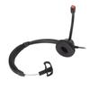 Single Ear Telephone Headset Noise Reduction Volume Adjustment Mute USB Business Headset with Mic Black H390‑USB‑1