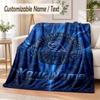 Custom Text Flannel Blanket Sheffield Wednesday FC Print Warm Cozy Blanket Home Sofa Bedding