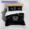 Set Lenzuola Stampato West Ham United Football 3 Pezzi, Comodo Set Copripiumino per Camera da Letto Amico della Pelle