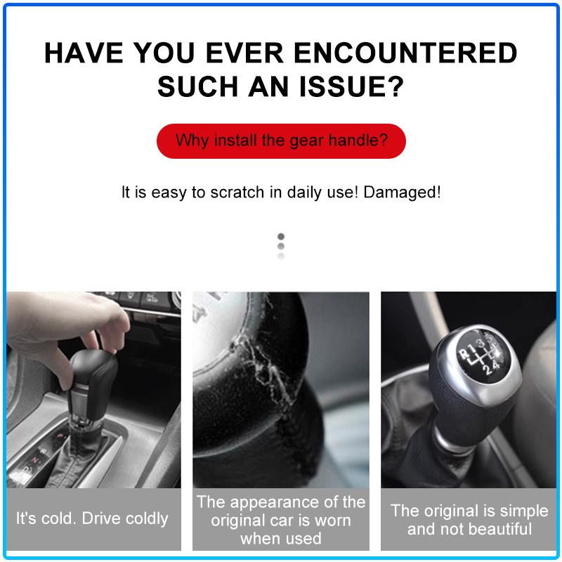 For Alfa Romeo 147 159 Giulietta Giulia Mito Spider Alpha Nheadrest Car Gear Shift Knob Cover Manual Handle Gear Sweatshirt Change Lever Cover