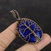 Tree Of Life Lapis Lazuli Pendant Copper Wire Wrapped Pendant Handmade Copper Jewelry Gemstone Pendant Anniversary Gift Tree Of Life Jewelry