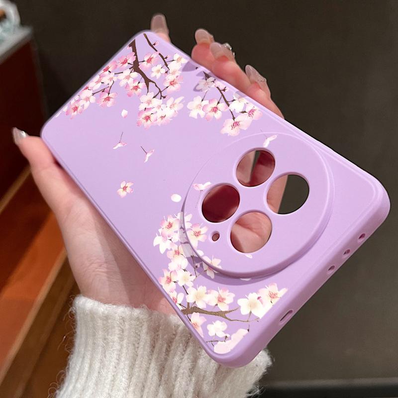 Case For OnePlus 15 13 12 Lovely Pink Peach Blossoms Pattern Shockproof TPU Silicone Soft Cover For Oneplus Nord 5G 13R 12R 11R