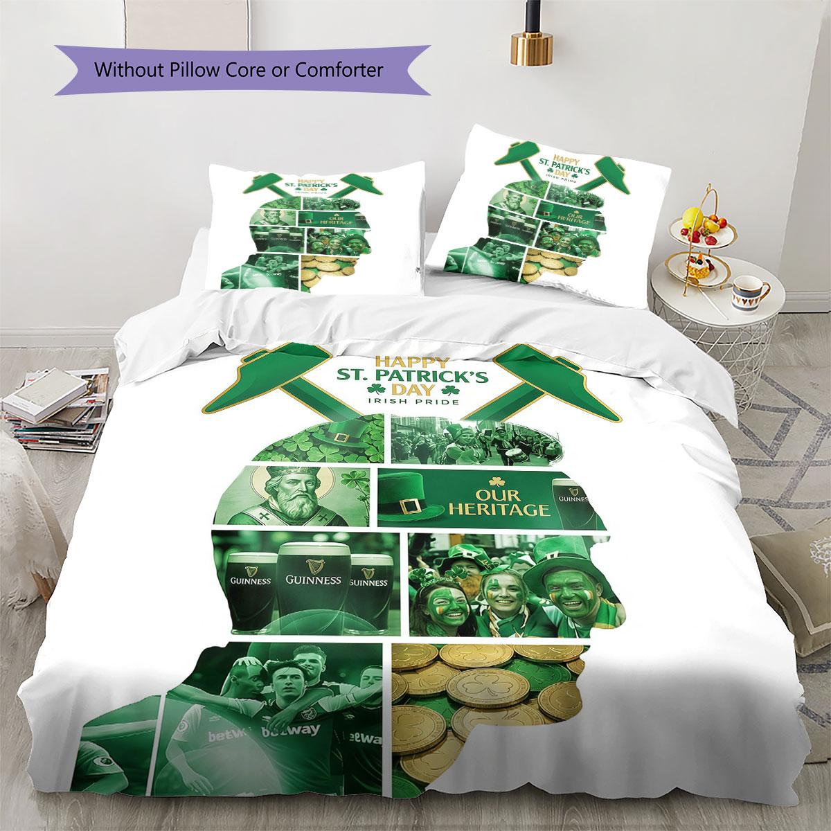 

westham Pattern Bedding Quilt Set Quilt Cover Pillowcase Home Decoration Birthday Gift (1 * duvet cover + 2 * pillowcase, without core) 135x200cm