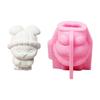 Bunnies Statue Silicone Candle Molds for Epoxy Resin Home Decoration Animal Figurine Silicone Molds Soap Making Molds