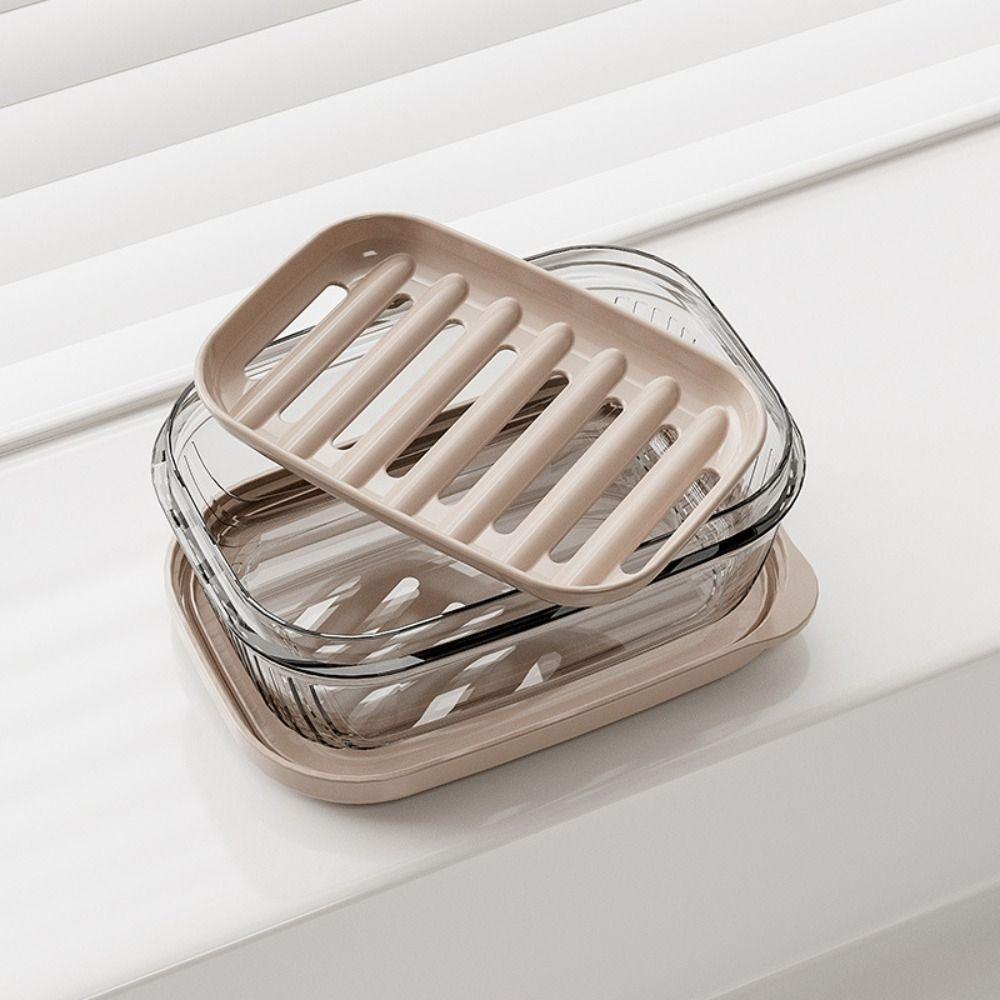 Portable Gadgets Travel Soap Dish With Drain Plate Soap Storage Box Bathroom Supplies