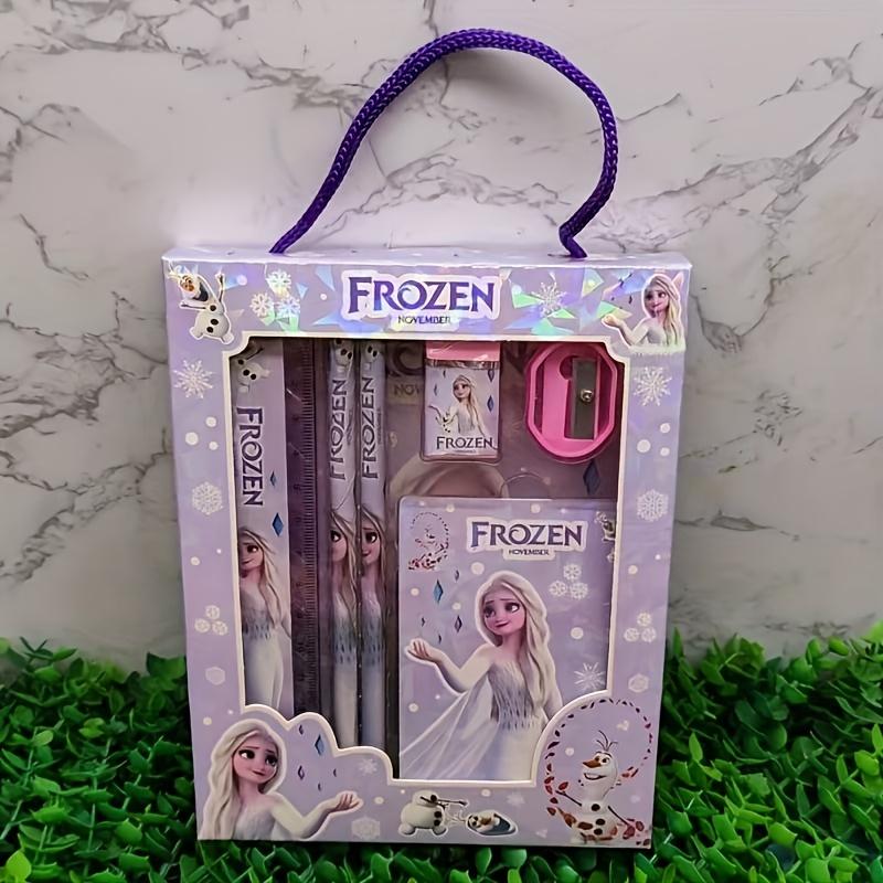 Disney Prinzessinnen-Stifteset, lila Design mit Lineal, Radiergummi und Büro-Schreibwaren-Geschenkbox für Schulanfang und Feiertagsgeschenke