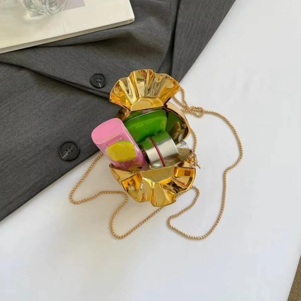 Solid Color Acrylic Chain Handbag Elegant Women Clutch Purse Trend Bottle Shape Evening Bag  Women
