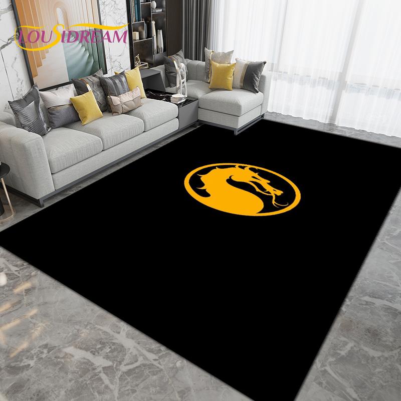 Cartoon Mortal Kombat Area Rug Large,Carpet Rug for Living Room Bedroom,Kitchen Bathroom Entrance Doormat Non-slip Floor Mats