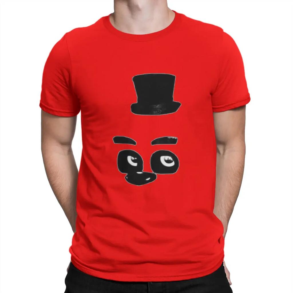 T-shirt Creativa F-Fazbears per Uomo FNAF Girocollo T-shirt Basic Regali di Compleanno Distintivi Streetwear
