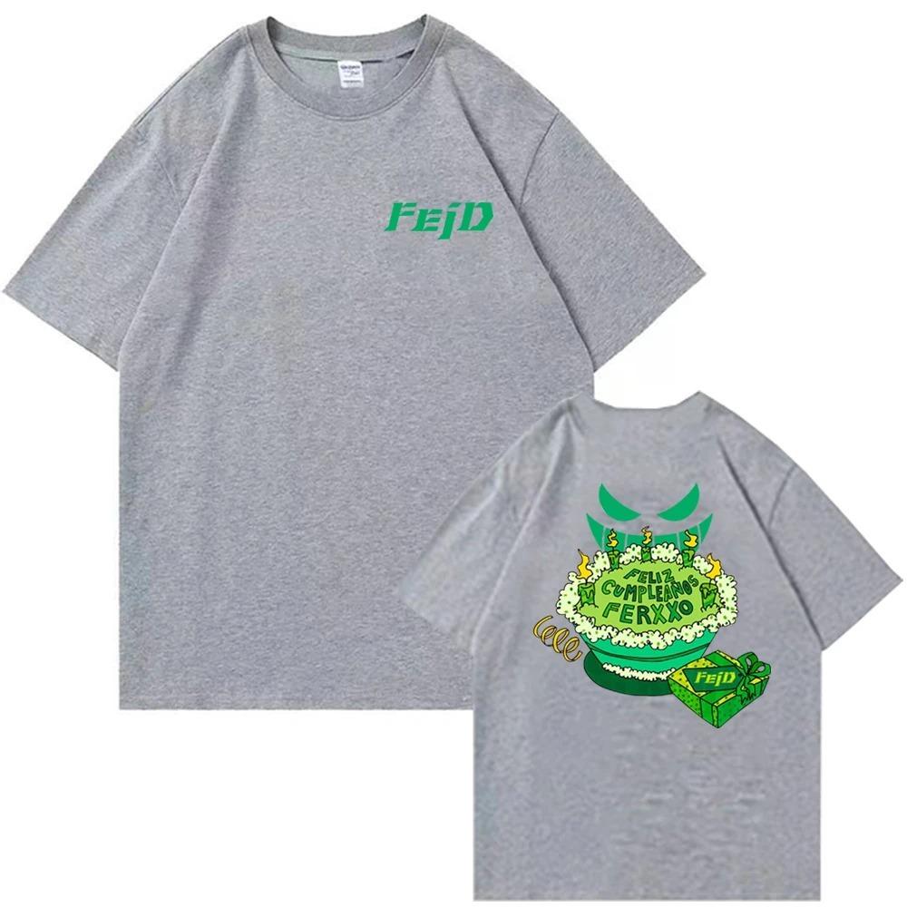 Trend Mężczyźni Kobiety T Shirt Bawełna Tee Ferxxoo Feid Tour Moda Raper Tshirt Streetwear Hip Hop Koszulki Prezent Dla Fanów Ubrania Top