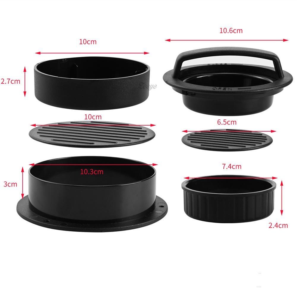 Burger Mold Hamburger Press Patty Maker Different Size Patty Molds Stuffed Burgers Press Sliders with Wax Papers