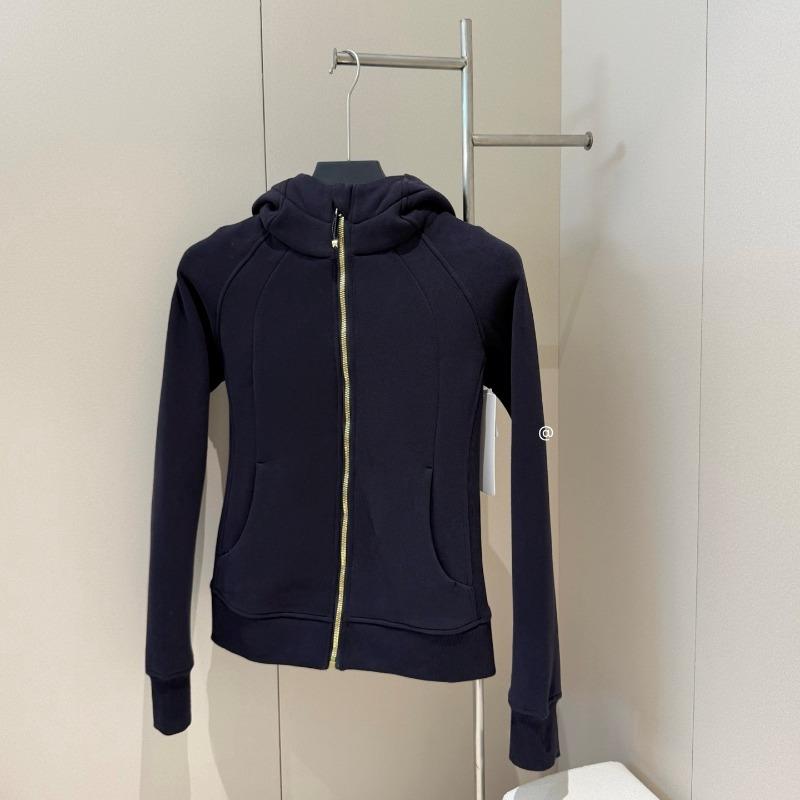 Autumn women's full zipper slim fit hooded fleece sweater casual outdoor slimming sports jacket