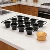 12 Cup Muffin Pan Carbon Steel Cupcake Baking Pan Anti Stick Cupcake Tin for Home Kitchen