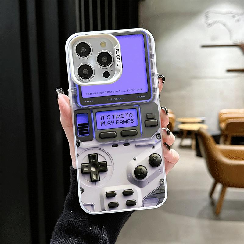 Game Console Fashion Boy Soft Phone Case for iPhone 15 16 17 Pro Max 17Air 16E 14 Plus 13 12 Mini Shockproof Cover Back Shell