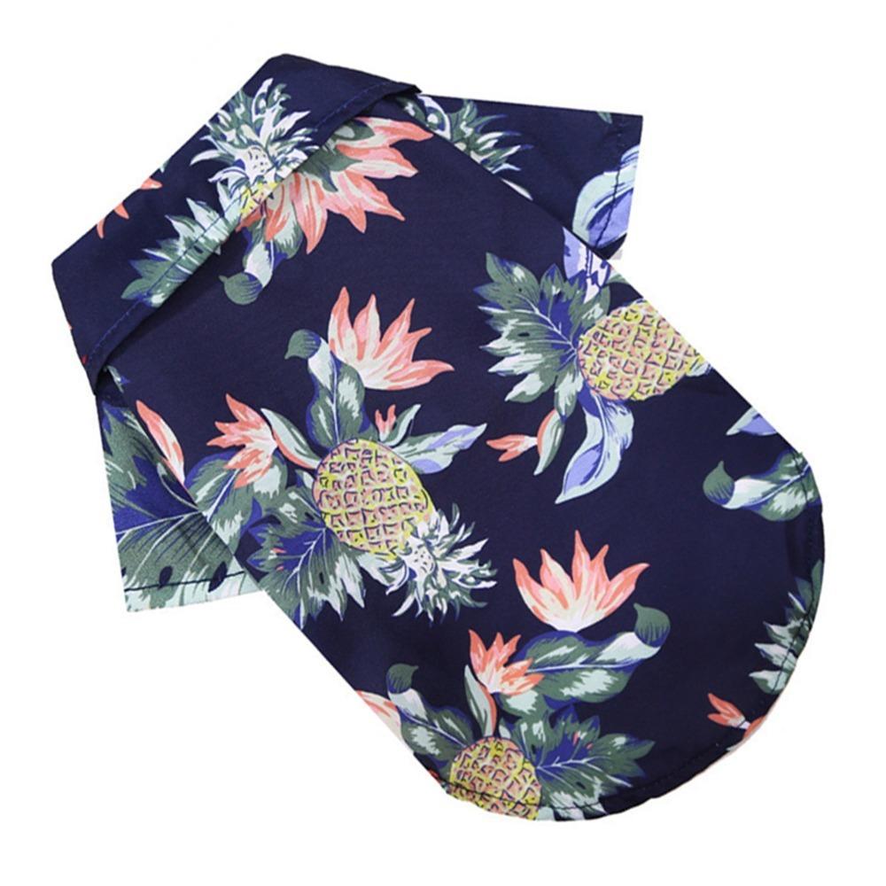 Multi Sizes Dog Hawaiian Shirt Lightweight Pineapple Print Shirt Cat Shirt Outdoor Walking